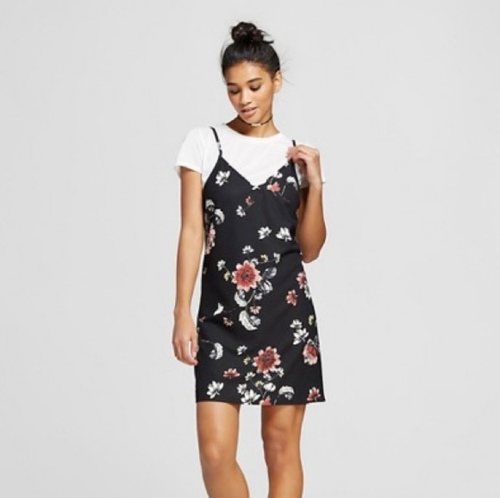 Floral Short Sleeved T-Shirt Dress